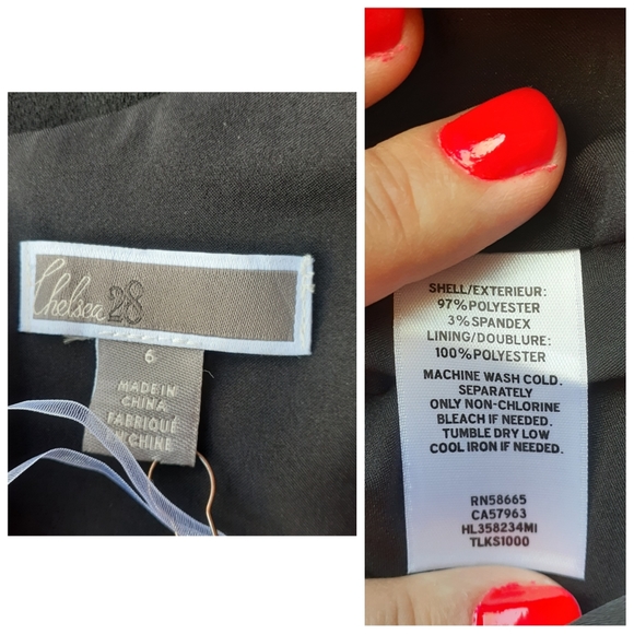 Chelsea 28 Nordstrom Crepe One Shoulder Flutter Ruffle LBD Dress Wedding Holiday - Picture 7 of 7